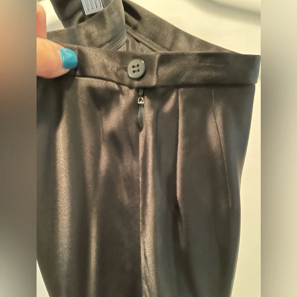 Ann Taylor Black Satin Maxi Skirt - Picture 4 of 15